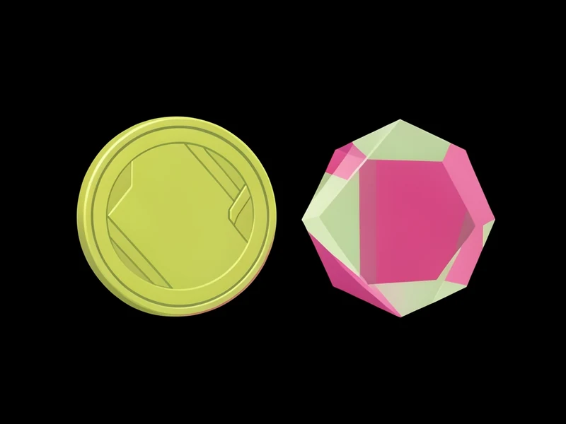 Illustration comparing an independent blockchain coin against a token deployed on an existing chain